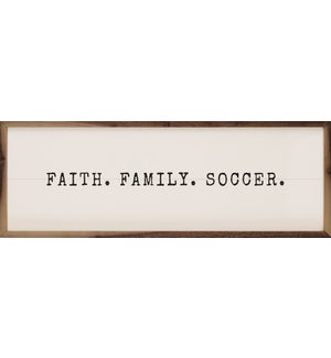 Faith Family Soccer White